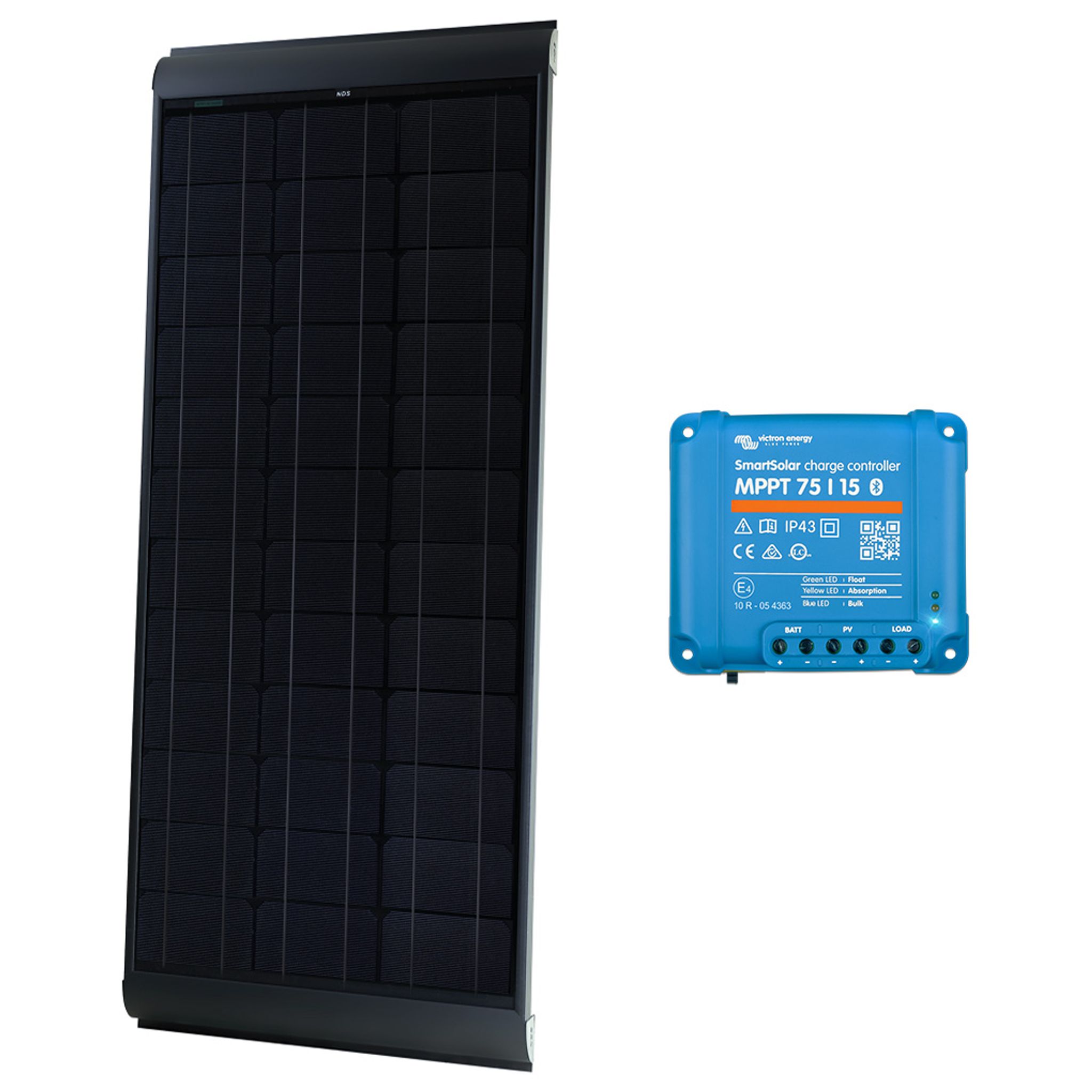 Blacksolar kit 185W Victron 75/15 & 4 m kabel