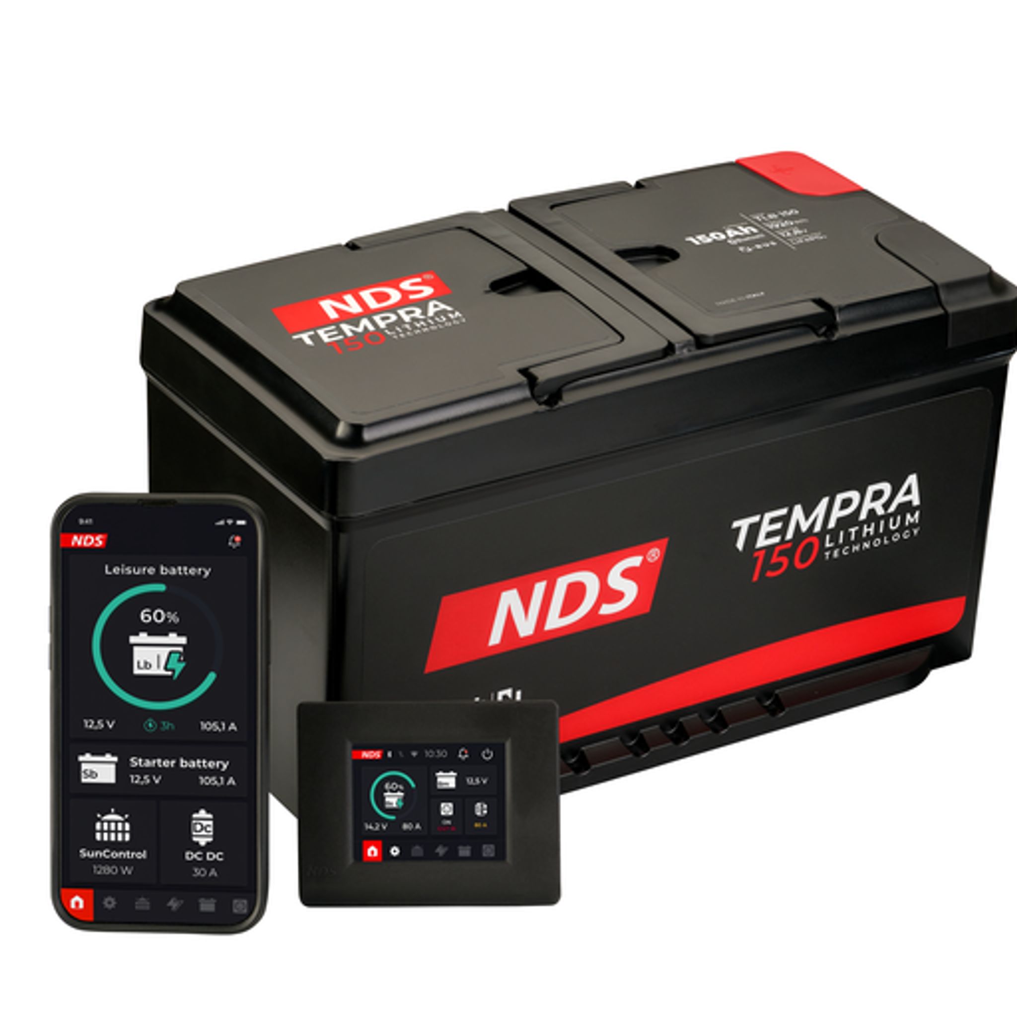NDS Tempra Litiumbatteri 150Ah F-modell