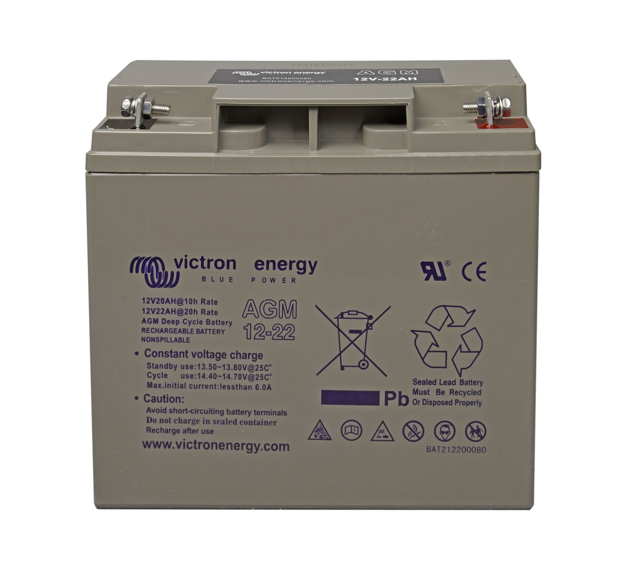 AGM Deep Cycle Batteri 12V/22Ah