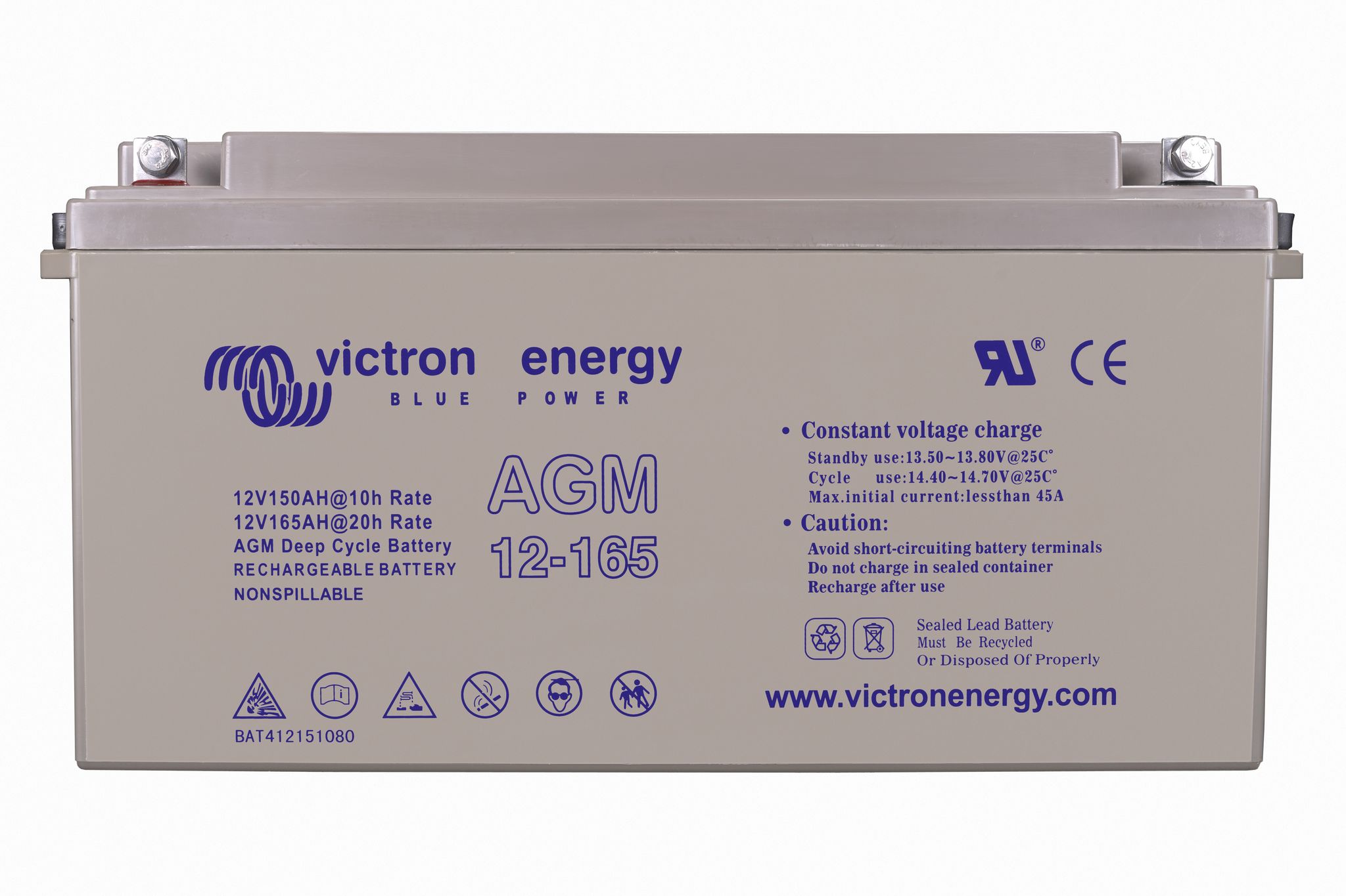 AGM Deep Cycle Batteri 12V/165Ah