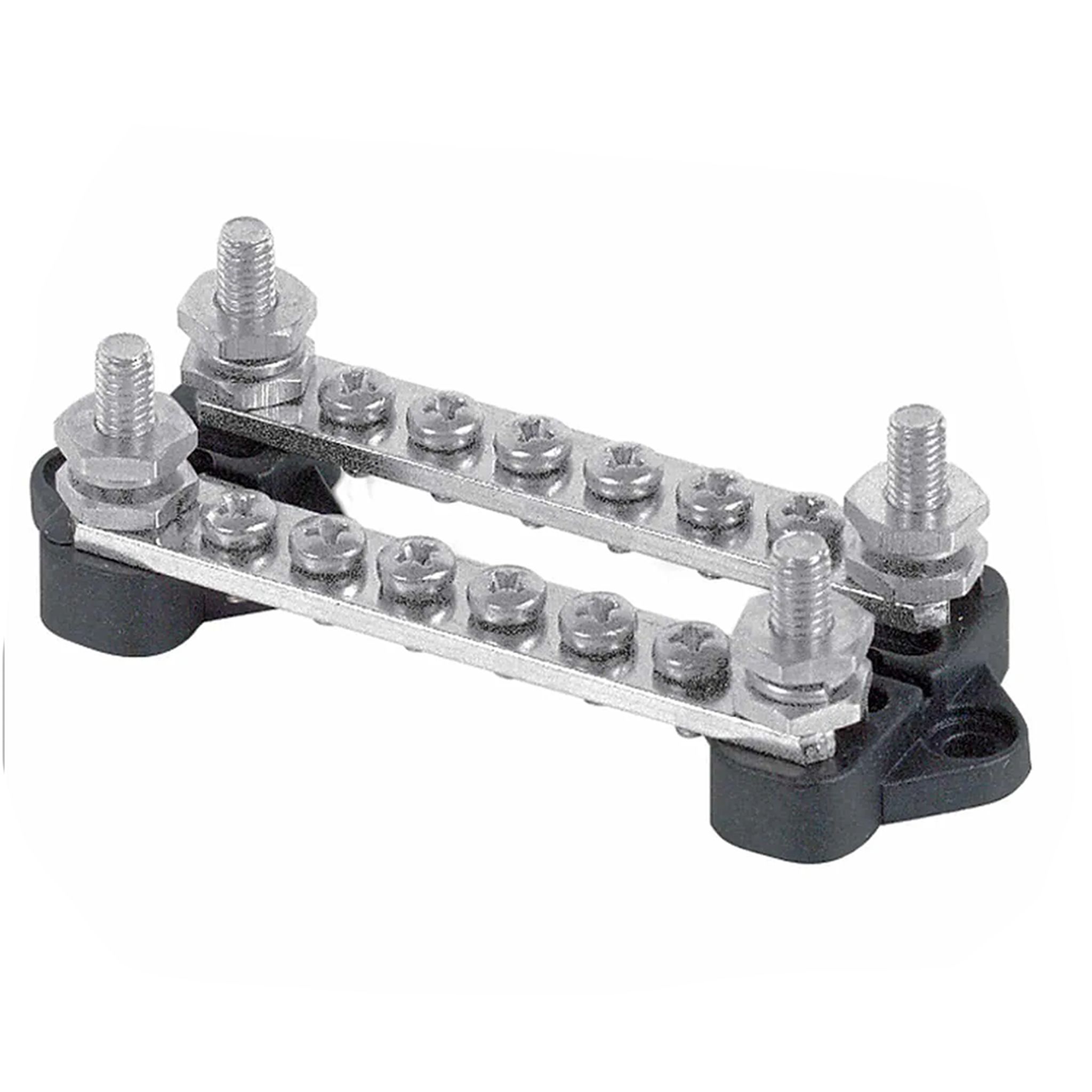 BEP Bus Bar Double 6x 4mm Screw Terminal 2x 6mm In