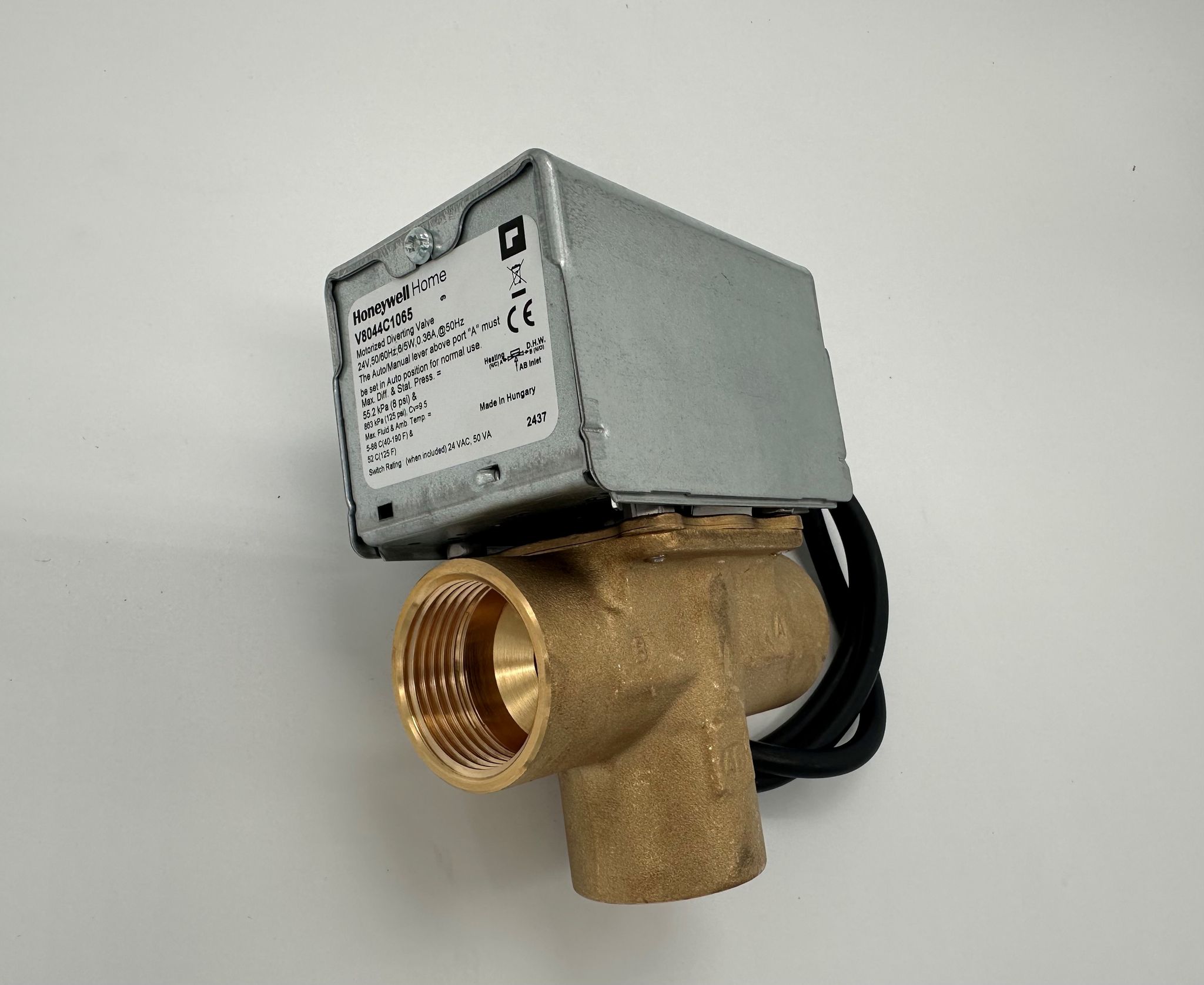 3-vägsventil 24 VAC Honeywell V8044C1065