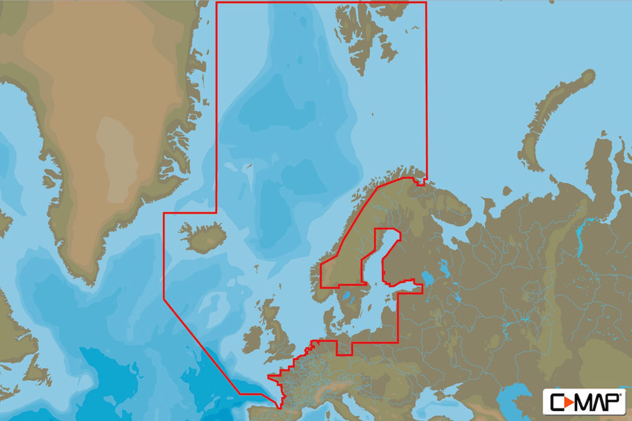 C-MAP 4D - Norr- & centraleuropa
