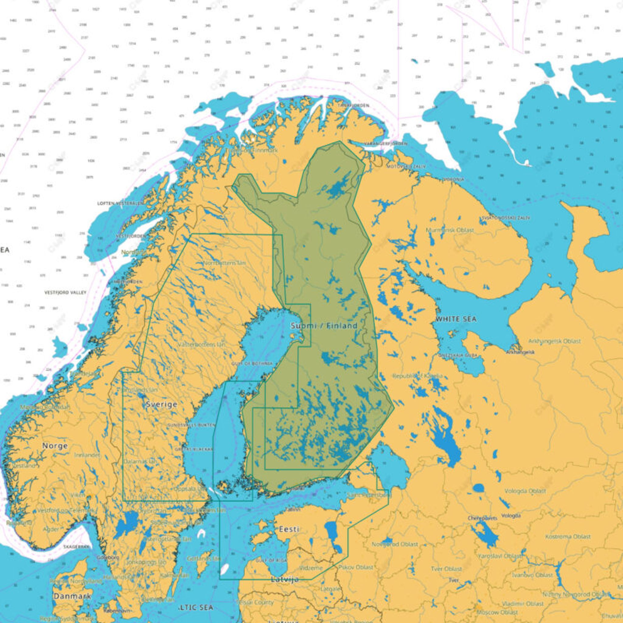 C-MAP 4D - Finlands sjöar