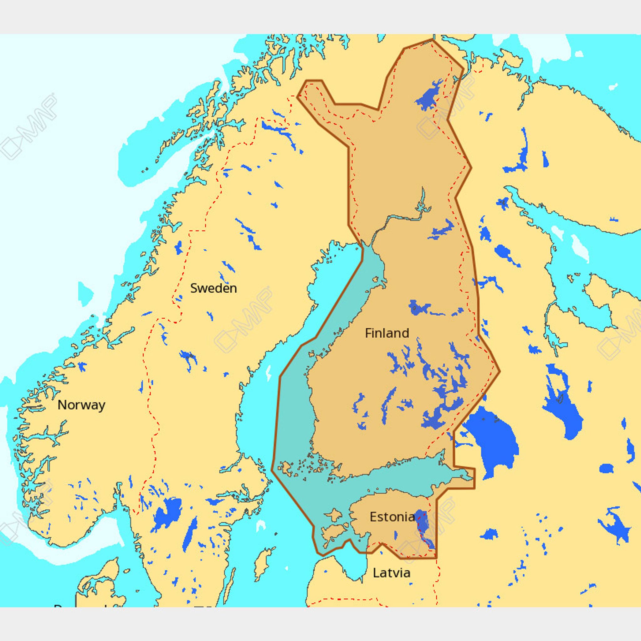 C-MAP 4D - Finlands sjöar & Östersjön
