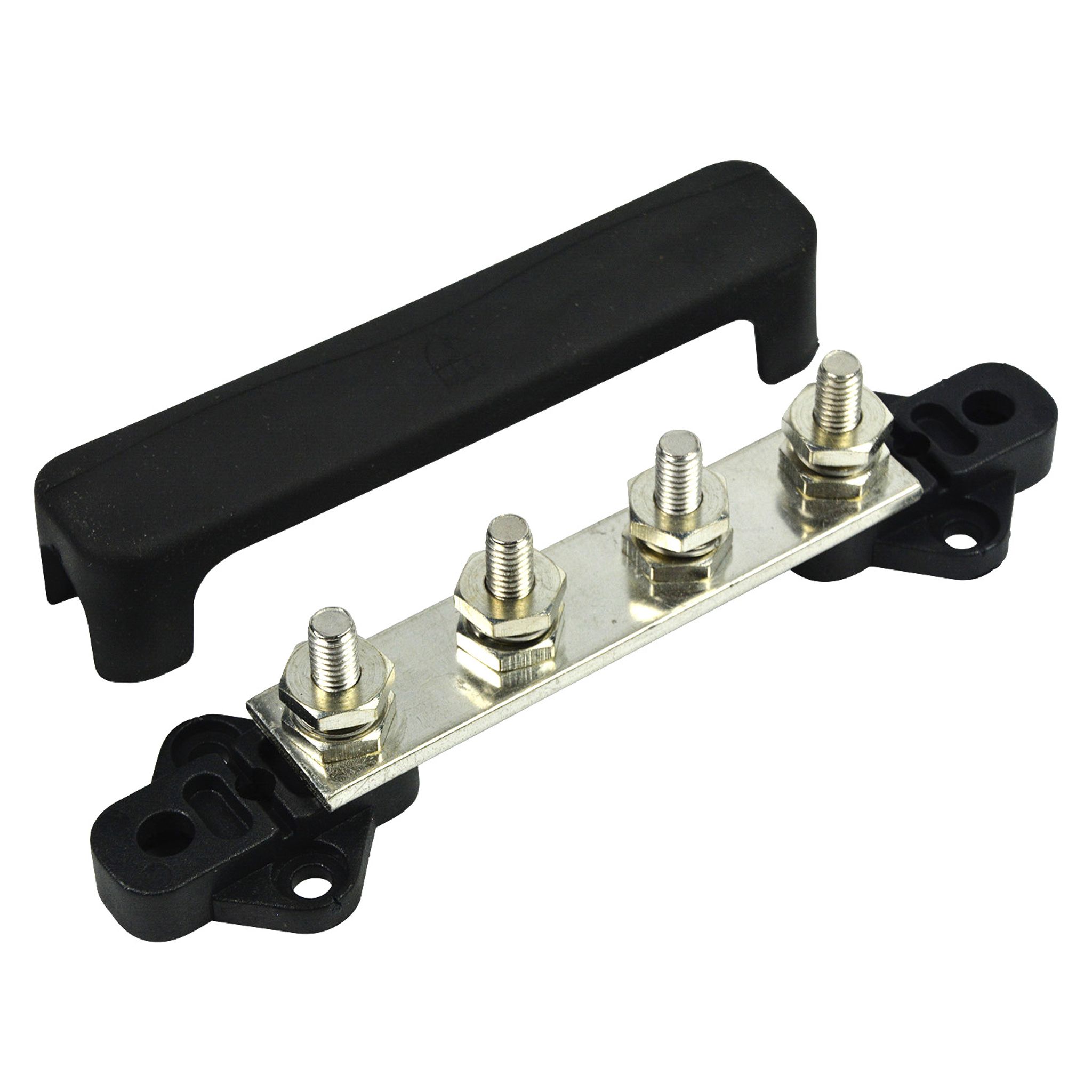 BEP Bus Bar Single 4x 6mm Input Stud 150A With Cov