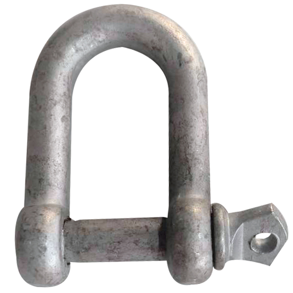 Schackel med vingskruv galv. 8mm