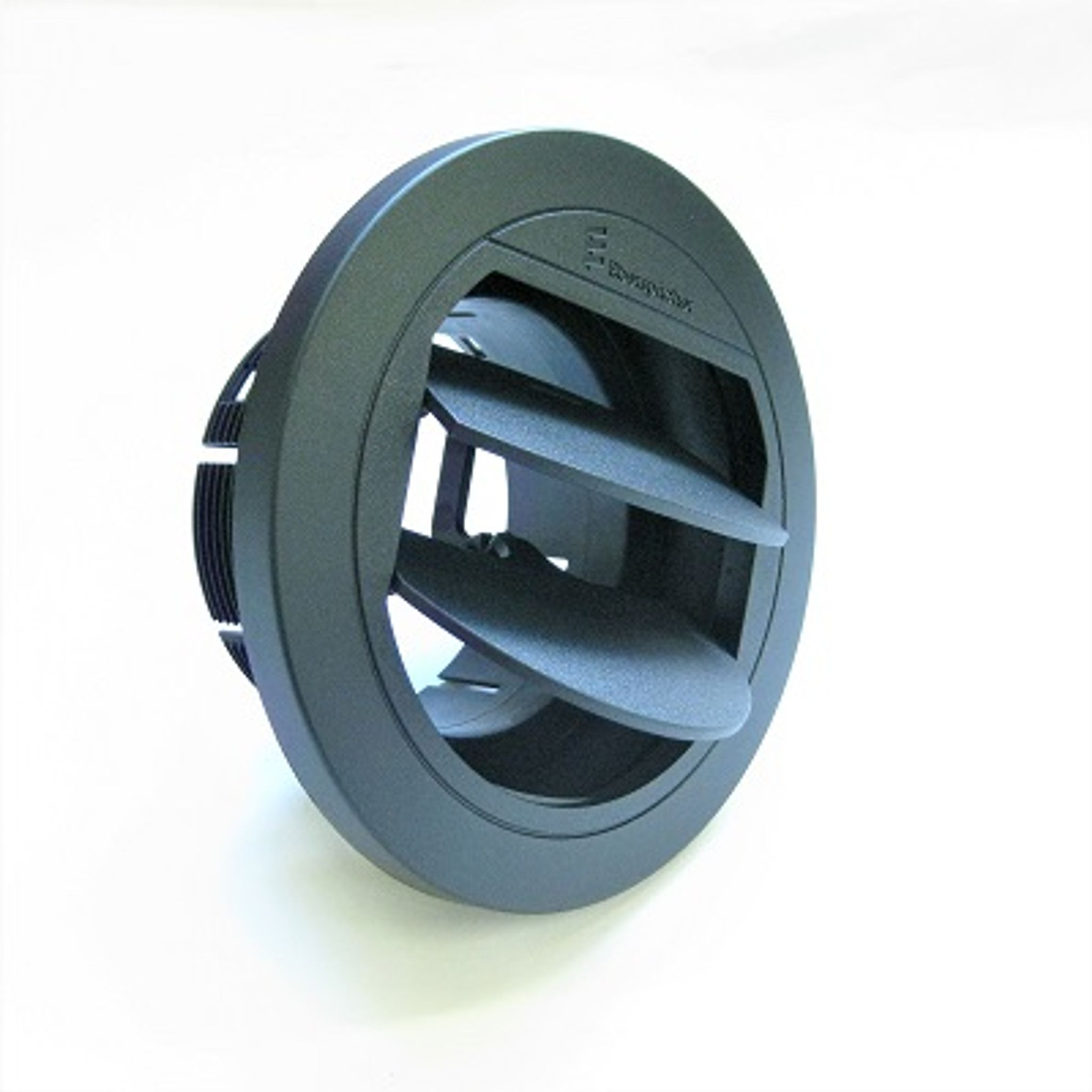 Utblås 60mm stängbart Svart