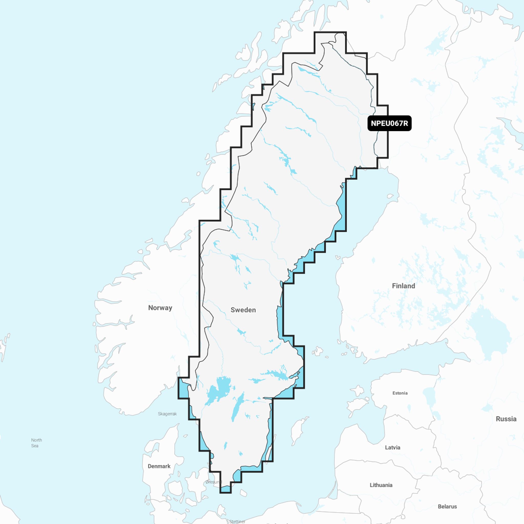 Navionics Platinum+ Regular Sweden, Lakes & Rivers