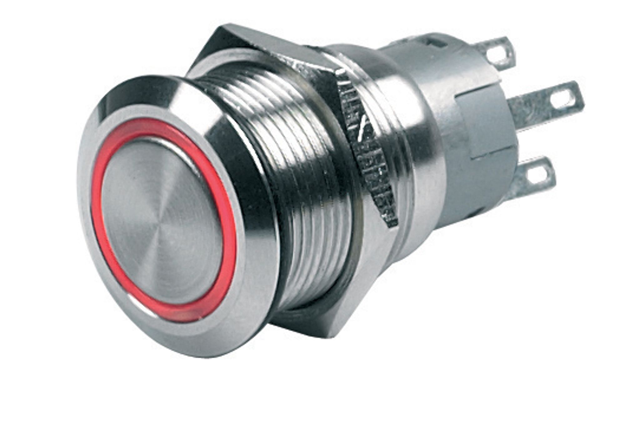 BEP Switch Push-Button (On)-Off 24V Red