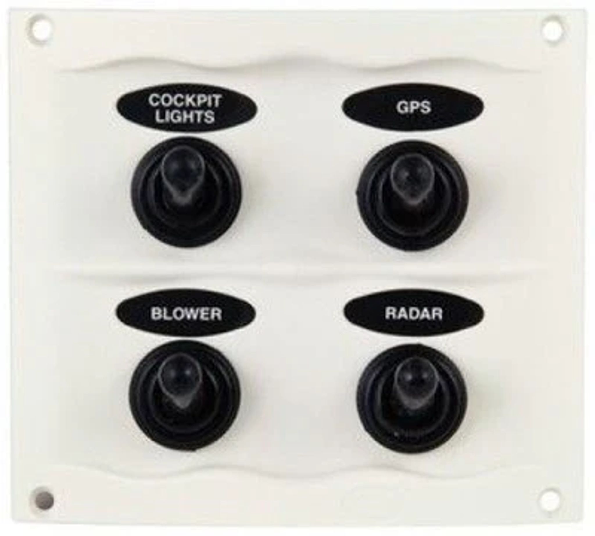 BEP Switch Panel DC Waterproof 4xOn/Off White